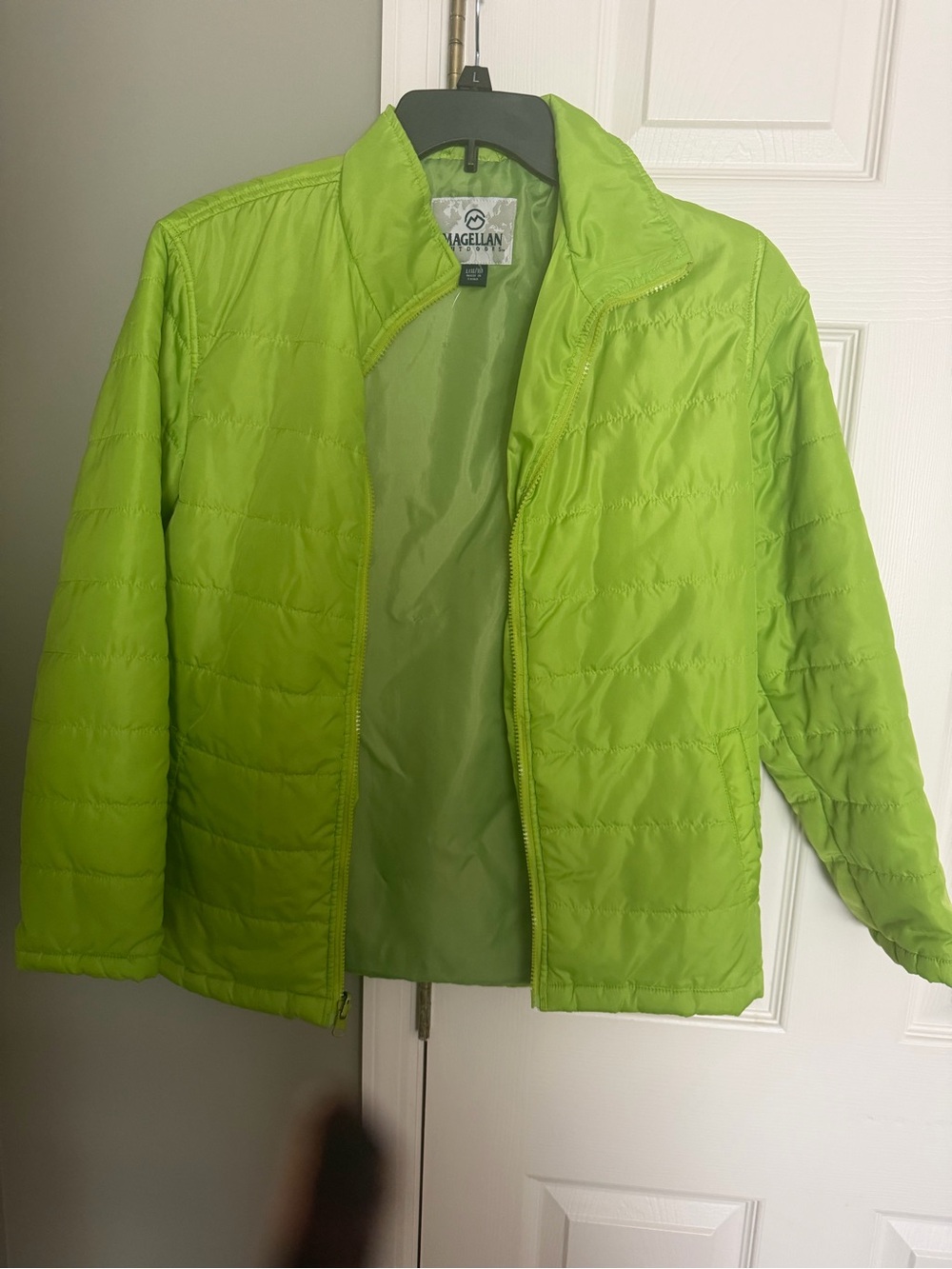 Magellan Outdoors Neon Lime Packable Puffer Jacket